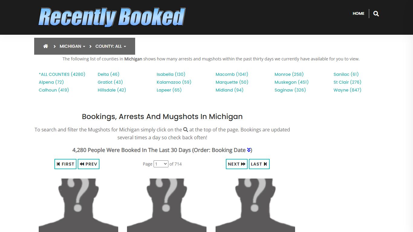 Bookings, Arrests and Mugshots in Van Buren County, Michigan